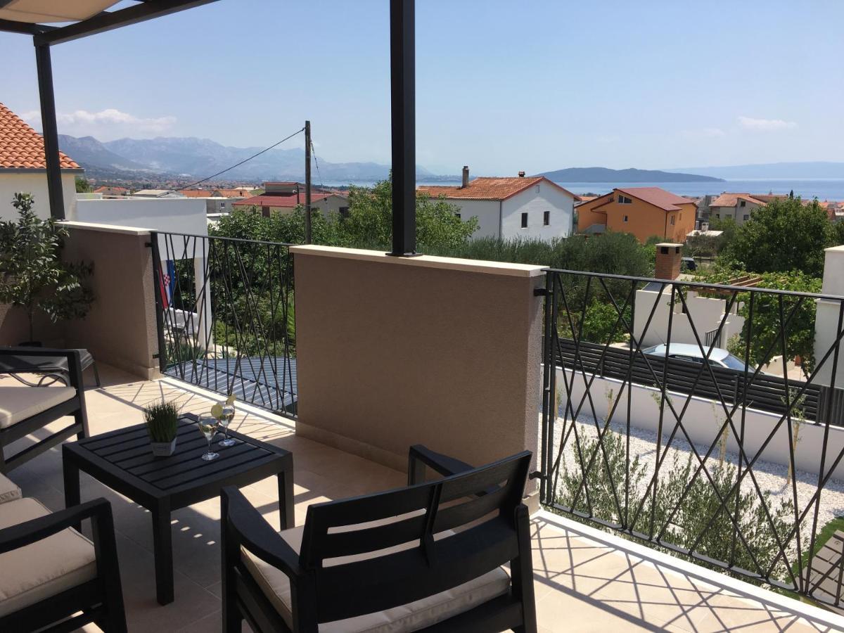 Villa Fides With Private Pool, Garden And Sea View Kastel Novi Luaran gambar