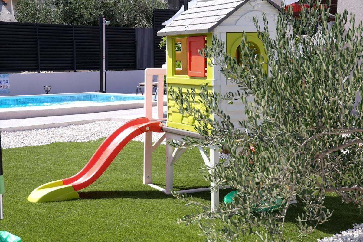 Villa Fides With Private Pool, Garden And Sea View Kastel Novi Luaran gambar